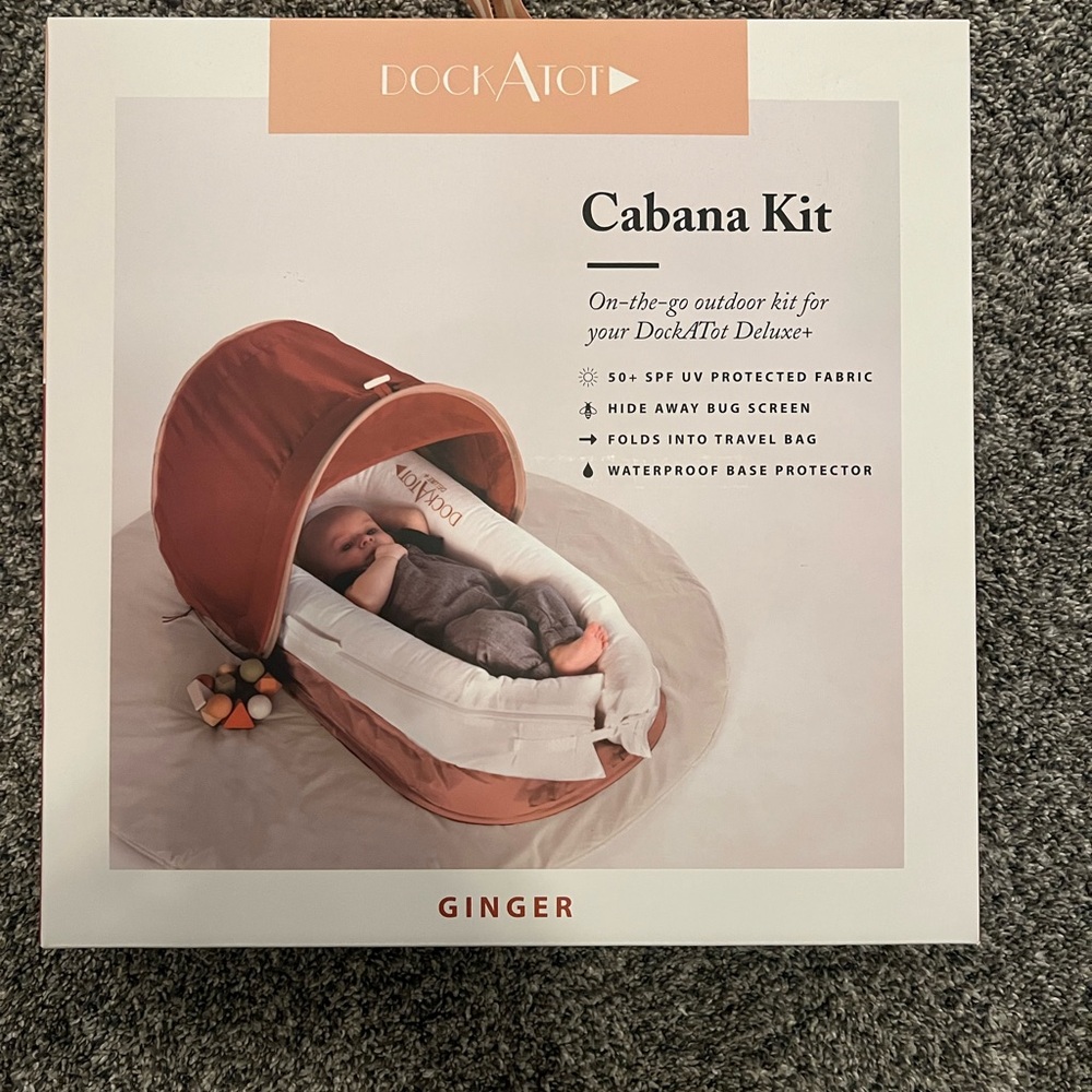 DockATot Cabana Kit in Ginger and White